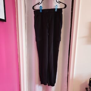 La Vie En Rose Black Joggers